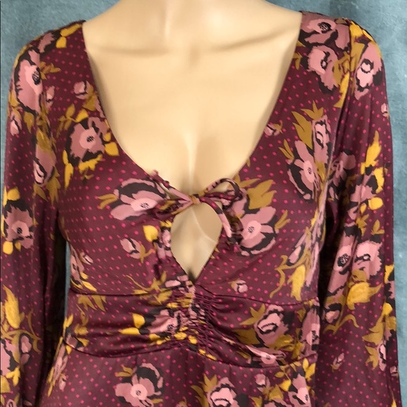 Free People Morning Light Floral Dress NWT sz8 - Picture 3 of 6